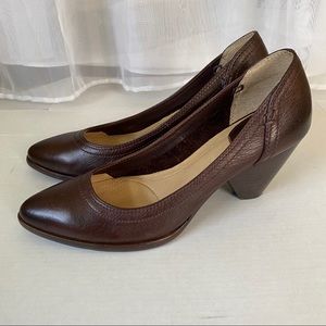 Frye Regina Pumps Heels Brown Leather - sample